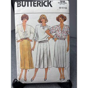 Butterick 3638 Misses Skirts Sewing Pattern Size 8-10-12 Uncut 1986
